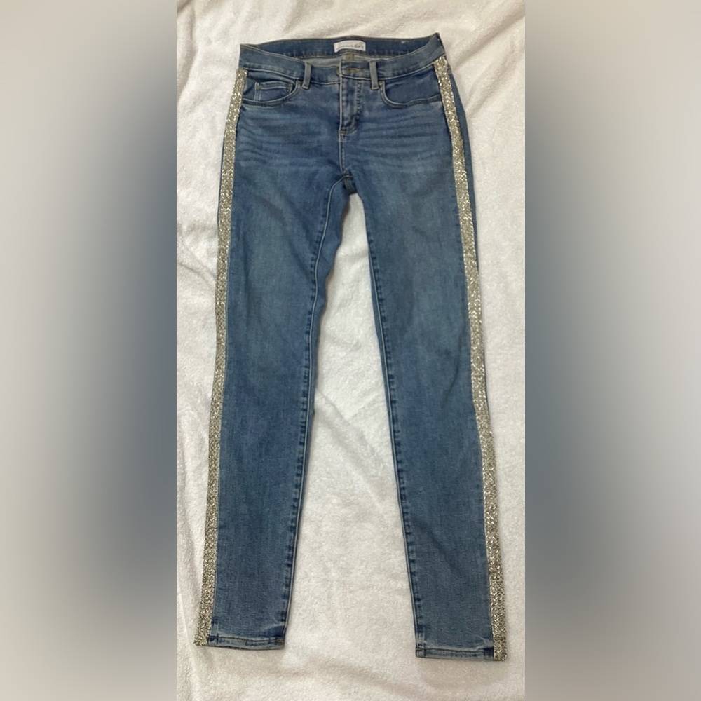 Blue Jeans with Silver Accents
